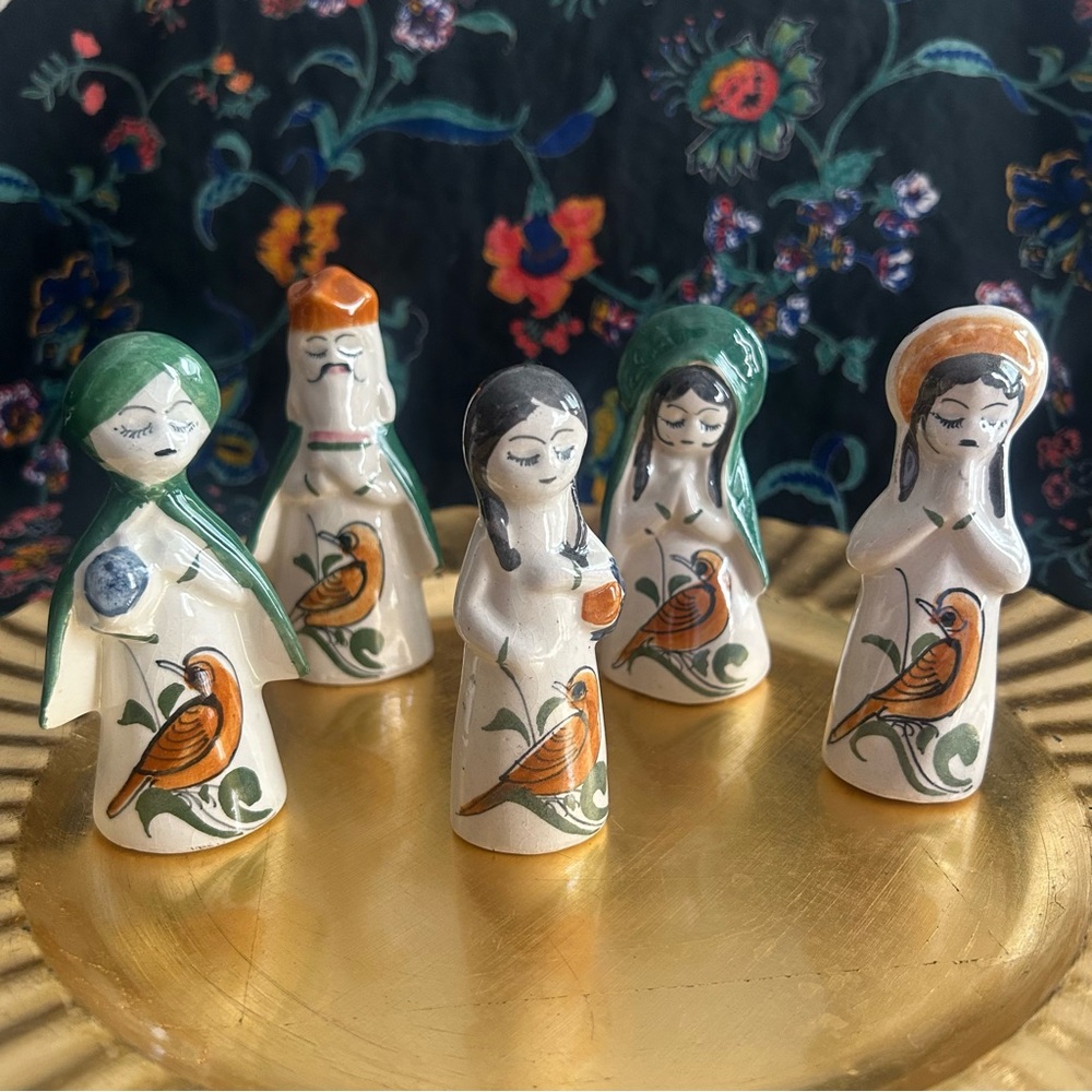 Vintage Tonola Style Mexican Folk Art Figurines
